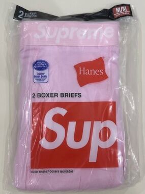 Hanes Supreme Pink boxers